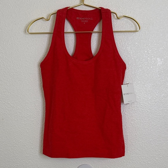 Beyond Yoga Scarlet Racerback red/orange Tank Top- medium - Picture 1 of 7